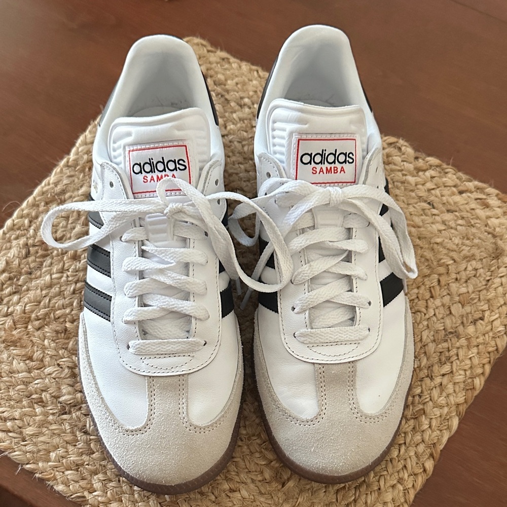 Adidas Samba White and Black Sneakers